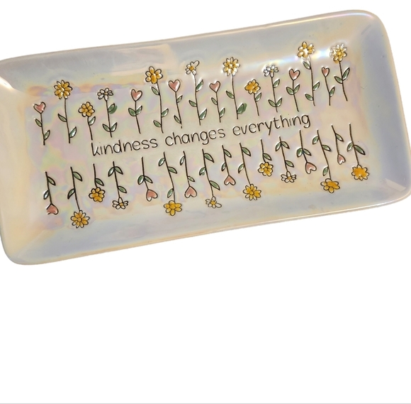 Spectrum Designz Floral Serving tray Platter.. NEW - Picture 1 of 3